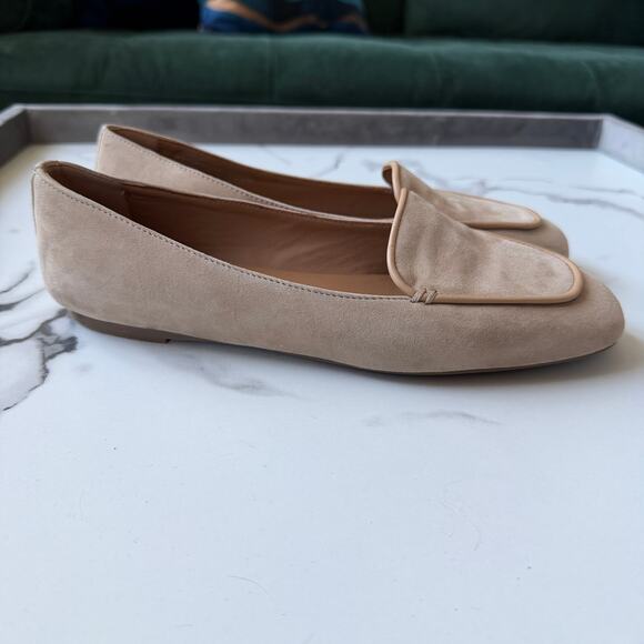 Aquatalia Judie Luxe Suede Flats in Almond Size 8.5 - Picture 5 of 8
